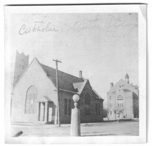 Vintage Pre 1931 Photo Catholic College Hays Kansas Religious Architecture - Bild 1 von 2