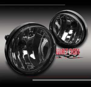 07-13 GMC SIERRA 1500/14 2500 3500 HD BUMPER DRIVING FOG LIGHT LAMP SMOKE LENS - Picture 1 of 2