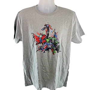 Marvel Avengers Venom T-Shirt Organic Short Sleeve Size L Melange Grey - Foto 1 di 15
