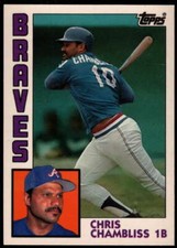 1984 Topps Tiffany #50 Chris Chambliss NM+++ Braves