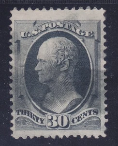 US 165 Used 1873 30¢ Gray Black Alexander Hamilton VF-XF $220.00 - Picture 1 of 1