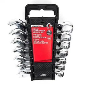Set di chiavi AutoCraft, combinate, Stubby, SAE, 7 pezzi - Foto 1 di 2
