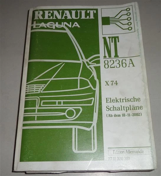 Manual de Taller Eléctrico/Eléctrico Diagramas Cableado Renault Laguna 11/2002 - Imagen 1 de 1