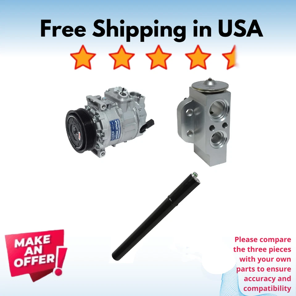 Kit Compressor A/C Fit Audi A3 2006-2007, Volkswagen Beetle 2013-2017 - Image 1 of 4