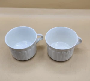 Vintage 2 Alfar Etrusco Acanthus Pontesa Made In Spain White Cup 2.5” Tall 8 Oz - Picture 1 of 9