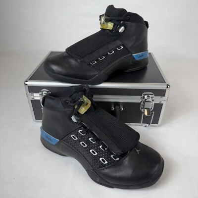 Размер 10 новый Air Jordan 17 XVII оригинальный черный металлик серебро 2002 302720 041 E - Изображение 1 из 4