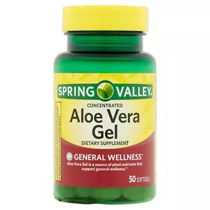 Spring Valley Aloe Vera Softgels, 25mg, 50 Count..+ - Picture 1 of 4