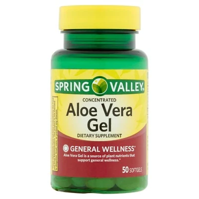Spring Valley Aloe Vera Softgels, 25mg, 50 Count..+ - Image 1 of 4