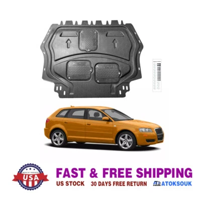 For 2006-2013 Audi A3 Under Engine Lower Cover Splash Shield Mud Guard Board Foto 1 de 4
