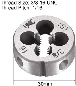 3/8"-16 UNC Round Die,CNC Machine Thread Die Right Hand HSS Threading Die 3/8"  - Picture 1 of 4