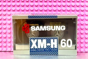 SAMSUNG  XM-H   60  TYPE I    BLANK CASSETTE TAPE  (1)     (SEALED) - Picture 1 of 6