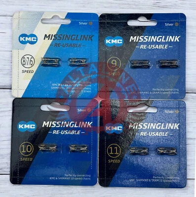 KMC Missing MASTER LINK 6 7 8 9 10 11 Speed Bicycle Chain Road Bike MTB. - Image 1 of 2