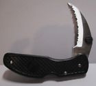 NEW -  Hawksbill Serrated Blade Pocket Knife - With Clip & Cheeta Blade
