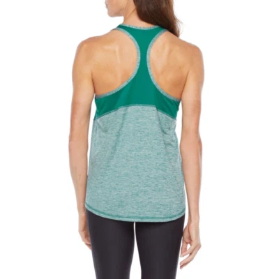 NUEVA Camiseta sin mangas Xersion S para mujer verde azulado espalda deportiva bloques de color atlética Foto 1 de 4