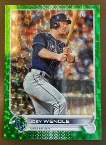 2022 Topps Series 1 Green Ice Parallel Joey Wendle #145 Serial Numbered /499