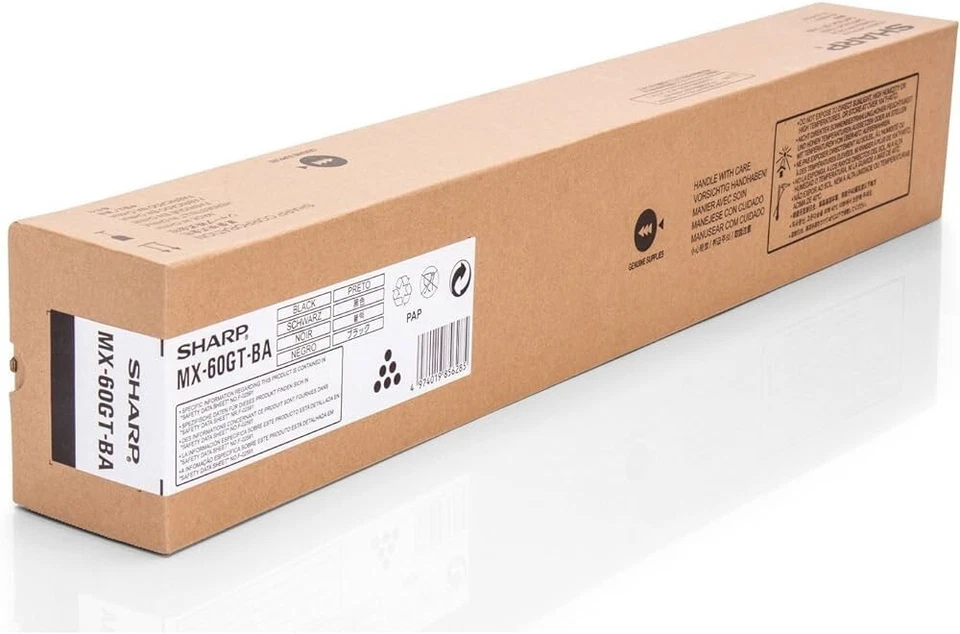 Cartucho de Tinta Original Sharp MX-60GT-BA Negro - Imagen 1 de 1