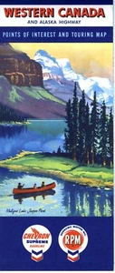 1959 Chevron Road Map: Western Canada NOS - Picture 1 of 1