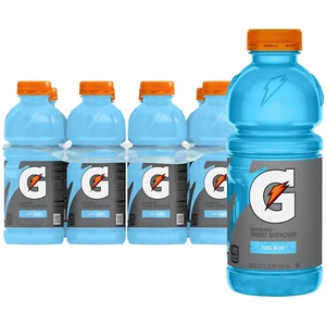 Thirst Quencher Sports Drink, Cool Blue, 20Oz Bottles, 8 Pack, Electrolytes for - Picture 1 of 12