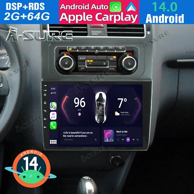 2+64G Android14 Autoradio Apple Carplay GPS Navi für VW Touran 1T1 1T2 2011-2014 - Bild 1 von 4