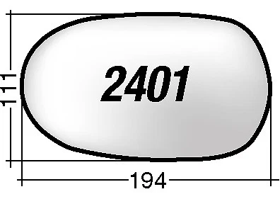 BIAGI Vetro SPECCHIO RETROVISORE DESTRO DX JAGUAR X-TYPE 2001-