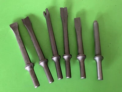 ¡Hecho en Estados Unidos! Juego de 6 punzones y cinceles de remache vástago .401 Foto 1 de 4