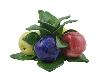 Auténtico candelabro de frutas surtido de porcelana italiana Foto 1 de 3