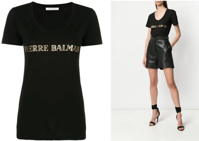 Pierre Balmain Iconic Cult Rock Logoshirt Logo Shirt Tshirt Top Bluse 42 XL - Image 1 of 4