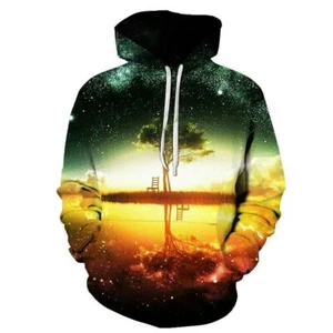 New Fashion 3D Men Women's Unisex Hoodie Sweater Sweatshirt Jacket Graphic Tops - Picture 1 of 3