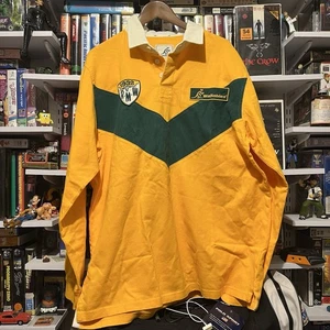 ¡Nuevo! Polo de Rugby Rm Williams Wallabies Amarillo Azul Marino Talla 3XL Edición Limitada - Imagen 1 de 5