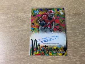 2024 Bowman University Best Trevor Etienne Masterpieces Gold Auto /50 SP Georgia - Picture 1 of 2