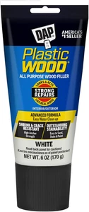 DAP Plastic Wood All Purpose Latex Wood Filler, White, 6 Oz - Packaging May Vary - Picture 1 of 6