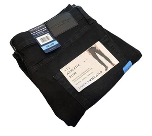 Lucky Brand Men’s 412 32x30 Athletic Slim Black Jeans NWT, $99 MSRP - Picture 1 of 11