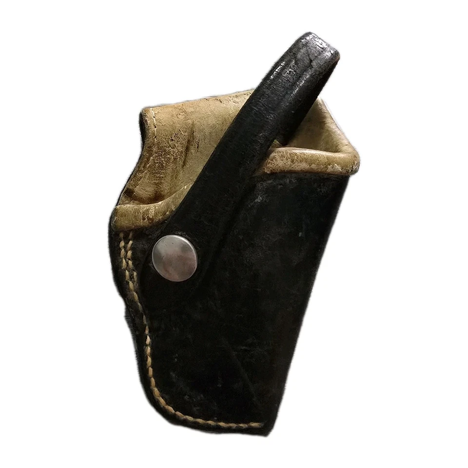  Vintage Don Hume Synthetic Leather Brown Revolver Holster-tb - Image 1 of 4