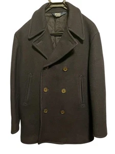 Polo by Ralph Lauren Pea Coat Jacket Men Size M Wool Navy Vintage - Picture 1 of 6