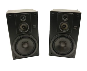 Sony Bookshelf Speakers 3 Way System SS-H3500 90w Max Made In Japan Rare - Picture 1 of 6