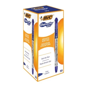 Bic Gel-Ocity Stic Gel Rollerball Pen 0.5Mm Line Blue Pack 30 - Picture 1 of 1