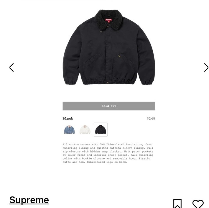 Supreme Black Denim Coats, Jackets & Vests for Men for Sale Supreme Black Denim Coats, Jackets & Vests for Men for Sale