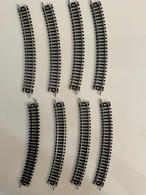Atlas #2510 - N Scale 9 3/4" RADIUS TRACK - BULK 8 PCS - Image 1 of 1