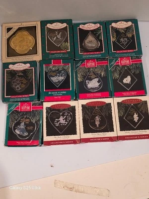 Hallmark Keepsake Ornaments "12 Días de Navidad" 1984-1995 Juego Completo Foto 1 de 4