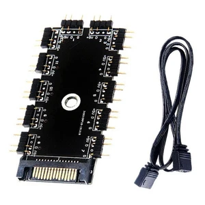 3X(Motherboard 1 Bis 11 5 V 3-Poliger PWM-Kühlerlüfter-Hub-Splitter-Verläng2296 - Bild 1 von 7