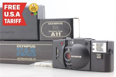 [Unused w/ BOX] Olympus XA2 35mm Rangefinder Film Camera A11 FlashFrom JAPAN - Image 1 of 4