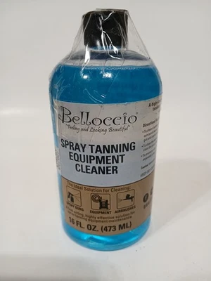 Limpador de equipamento de bronzeamento em spray Belloccio 16 oz, aerógrafos limpos pistolas bronzeadas em spray - Imagem 1 de 3