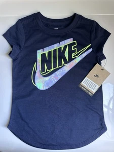 The Nike Tee Kids 3-4 Yrs Midnight Navy Color Original New with Tags Polyester - Picture 1 of 7