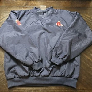 Vintage Boston Red Sox Budweiser Pullover Jacke Herren Small Blau Rot MLB - Bild 1 von 12