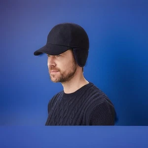 Lock & Co Hatters London ZERMATT NAVY WOOL BASEBALL CAP 7 1/8 58 Cm RRP £175 NEW - Picture 1 of 9