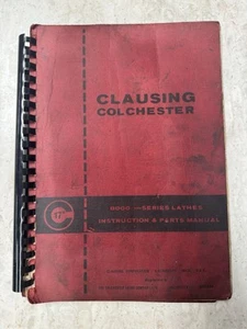 OME Clausing 8000 Series 17" Lathe Parts Catalog & Operator Instruction Manual - Picture 1 of 3