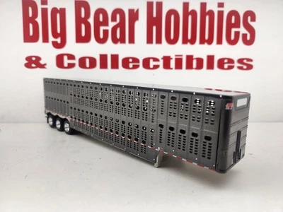 Nueva olla de ganado Wilson Silver Star de 3 ejes gris con techo negro 1/64 DCP Foto 1 de 4