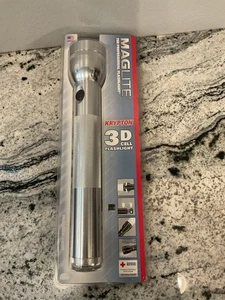 Maglite S3D106 Maglite Krypton Flashlight 3D-Cell Silver 1/99 model Brand New - Picture 1 of 3