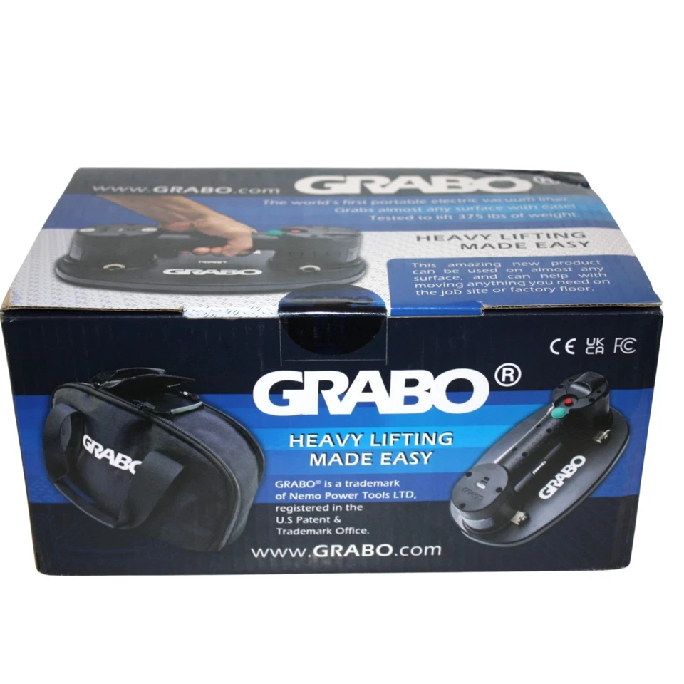 Elevador de vacío eléctrico Nemo GRABO 375 lb herramienta con batería y sello de alta resistencia - Imagen 1 de 1