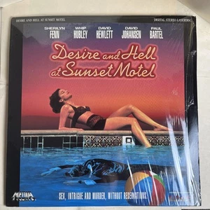 DESIRE & HELL AT SUNSET MOTEL 1992 Laserdisc Movie 12” SHERILYN FENN Fox Video - Picture 1 of 12